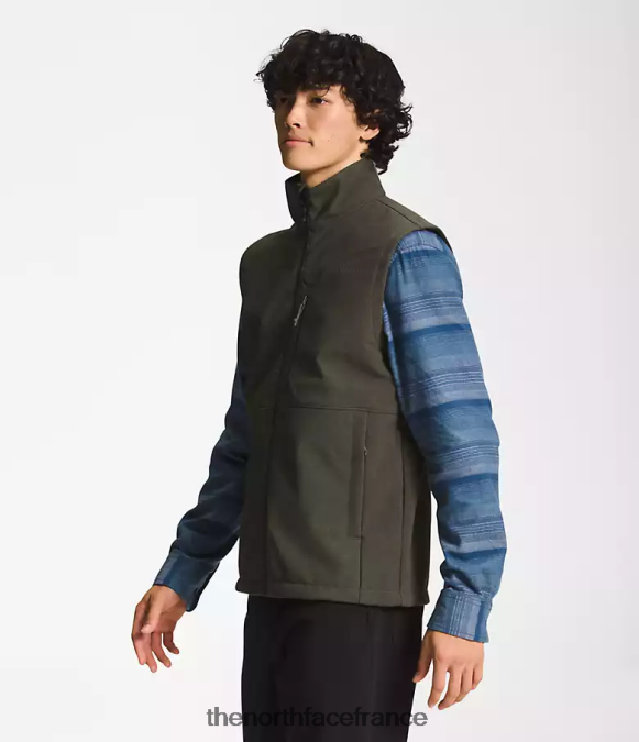 vêtements The North Face Hommes gilet bionique apex nouveau vert taupe chiné foncé ZPZRD201