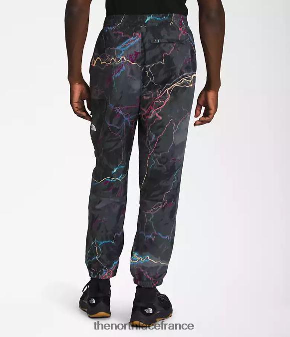vêtements The North Face Hommes pantalon facile en nylon tnf impression de lueur de sentier noir tnf ZPZRD487