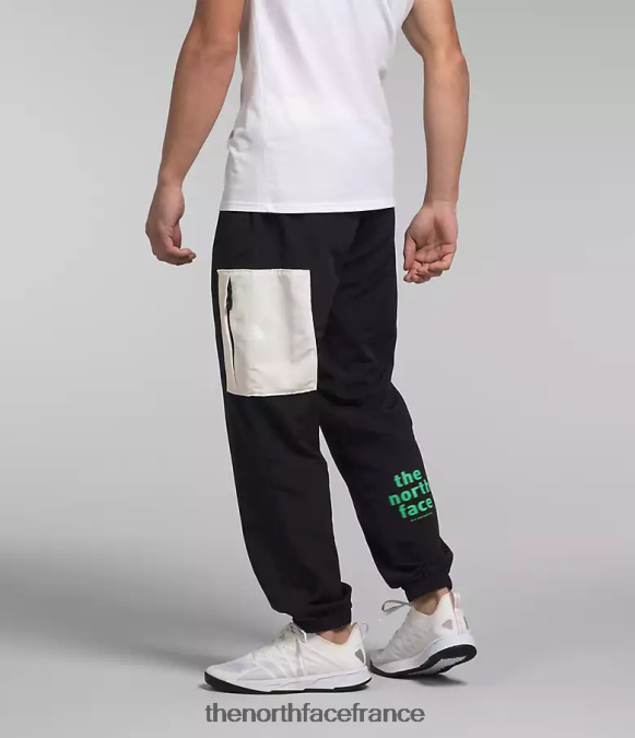 vêtements The North Face Hommes pantalon facile en nylon tnf tnf noir/gardénia blanc ZPZRD489