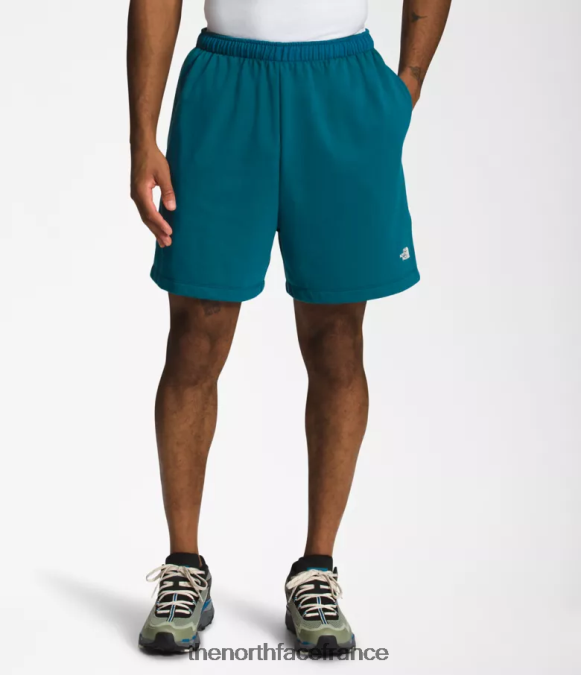 vêtements The North Face Hommes short en molleton à logo simple corail bleu ZPZRD362