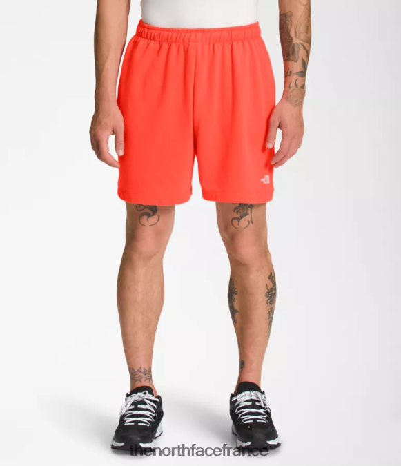 vêtements The North Face Hommes short en molleton à logo simple rétro orange ZPZRD360