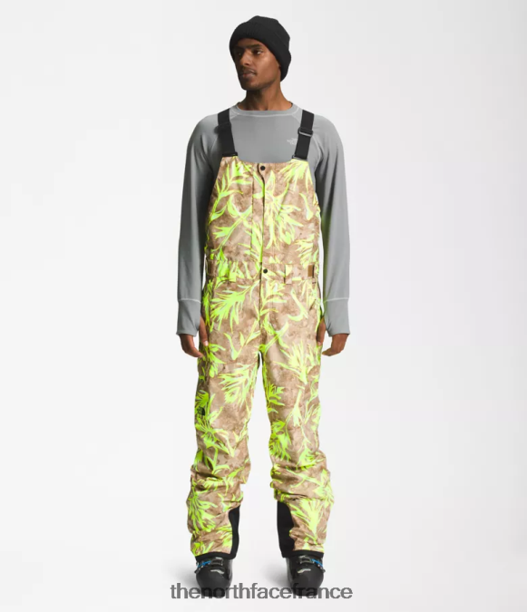 vêtements The North Face Hommes bavoirs liberté impression de pinceau marron utilitaire ZPZRD657