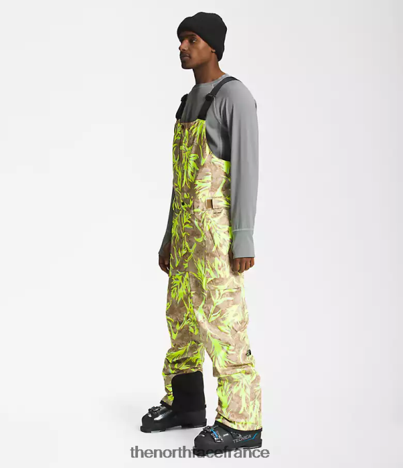 vêtements The North Face Hommes bavoirs liberté impression de pinceau marron utilitaire ZPZRD657