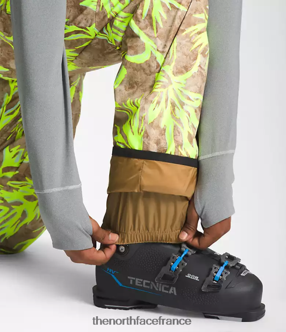 vêtements The North Face Hommes bavoirs liberté impression de pinceau marron utilitaire ZPZRD657