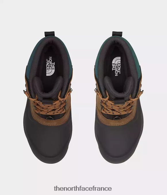 chaussure The North Face Hommes bottes imperméables chilkat v 400 marron grillé/noir tnf ZPZRD1267