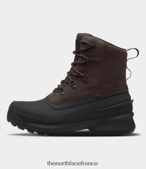chaussure The North Face Hommes bottes imperméables à dentelle chilkat v marron café/noir tnf ZPZRD612