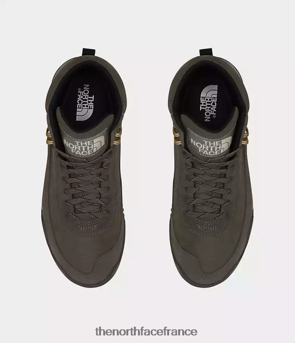 chaussure The North Face Hommes bottes imperméables en cuir back-to-berkeley iii marron café/noir tnf ZPZRD39