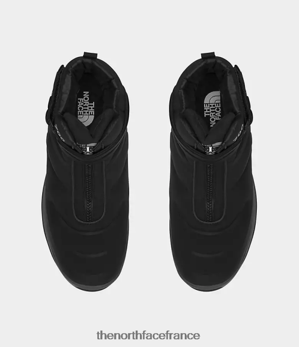 chaussure The North Face Hommes bottes imperméables nuptse ii à sangle noir tnf/gris asphalte ZPZRD932