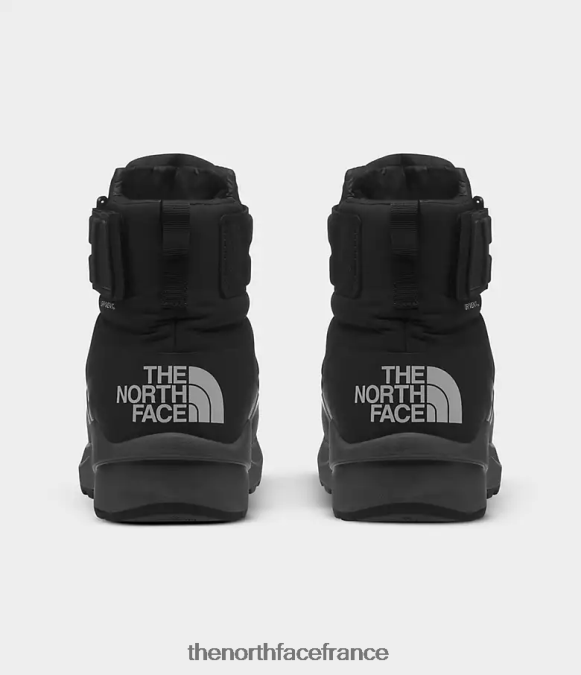chaussure The North Face Hommes bottes imperméables nuptse ii à sangle noir tnf/gris asphalte ZPZRD932