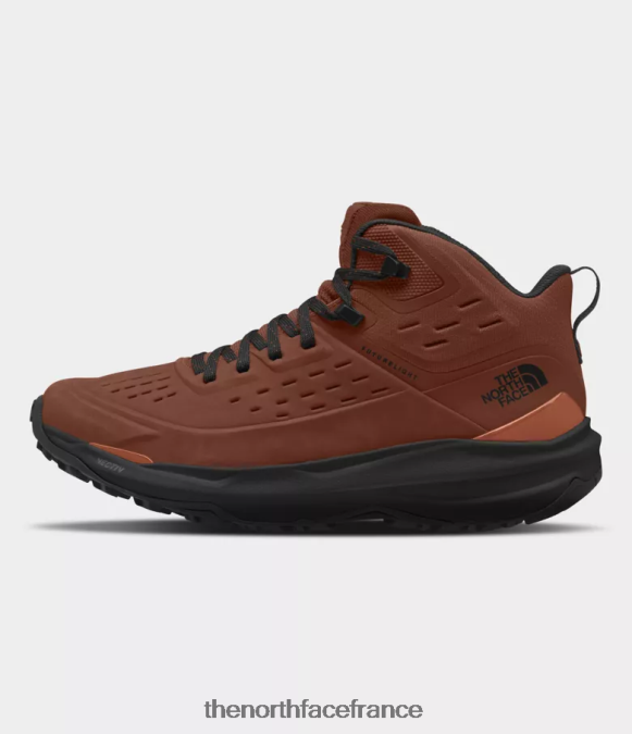 chaussure The North Face Hommes vectiv - exploris 2 - bottes mi-hautes en cuir Futurelight brun brandy/noir tnf ZPZRD610
