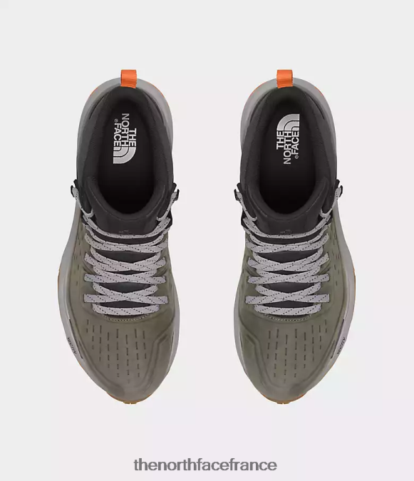 chaussure The North Face Hommes vectiv - exploris 2 - bottes mi-hautes en cuir Futurelight nouveau vert taupe/gris asphalte ZPZRD608