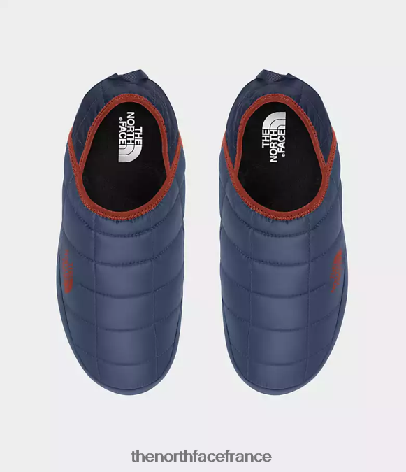 chaussure The North Face Hommes mules de traction thermoball v bleu ombragé/marine sommet ZPZRD1133