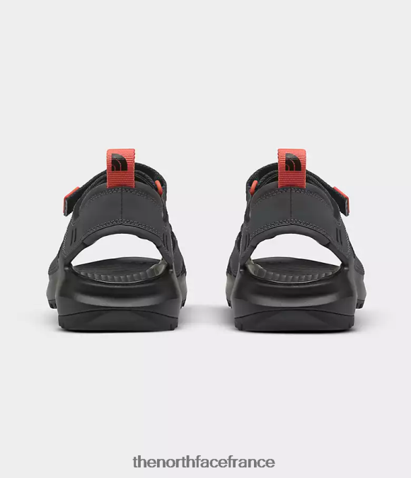chaussure The North Face Hommes sandales hérisson iii gris asphalte/orange rétro ZPZRD553