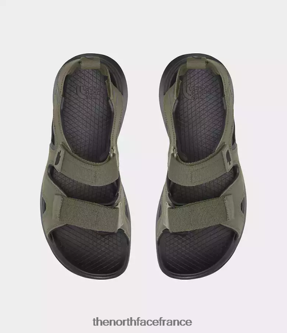 chaussure The North Face Hommes sandales hérisson iii vert olive brûlé/noir tnf ZPZRD552