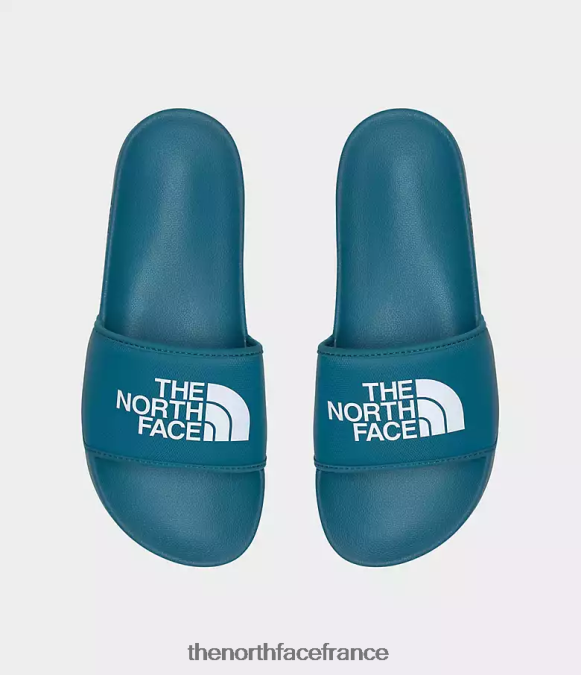 chaussure The North Face Hommes toboggans du camp de base iii bleu corail/tnf blanc ZPZRD37