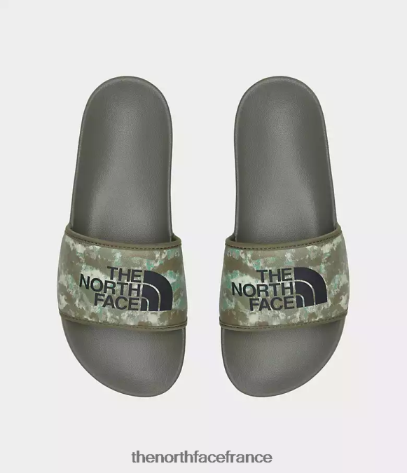 chaussure The North Face Hommes toboggans du camp de base iii imprimé camouflage pointillé olive militaire/noir tnf ZPZRD34