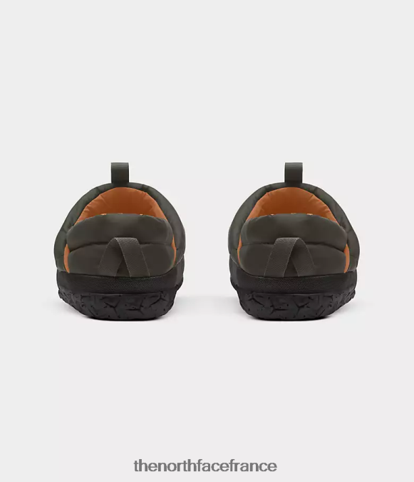 chaussure The North Face Hommes mules nuptse nouveau vert taupe/noir tnf ZPZRD556
