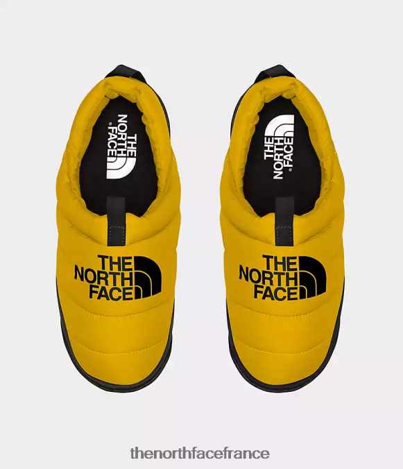 chaussure The North Face Hommes mules nuptse sommet or/tnf noir ZPZRD555