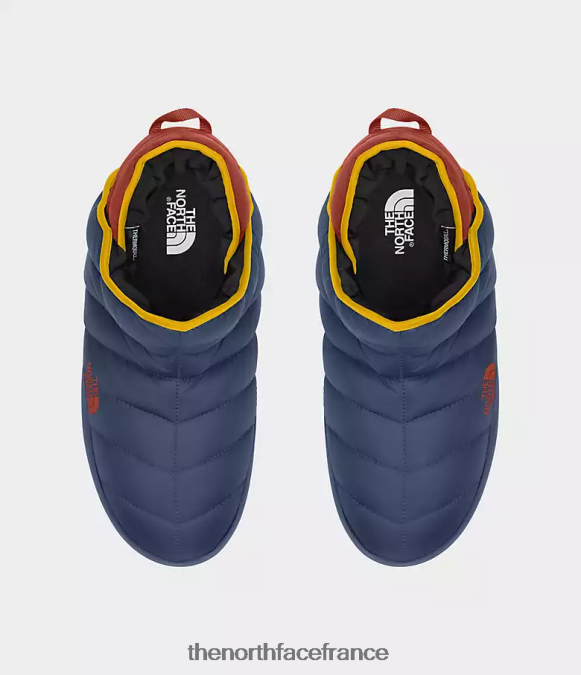 chaussure The North Face Hommes chaussons de traction thermoball bleu ombre/marron cognac ZPZRD791