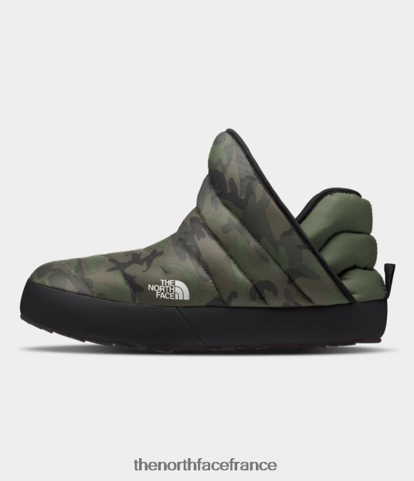chaussure The North Face Hommes chaussons de traction thermoball imprimé camouflage thym broussaille/noir tnf ZPZRD789