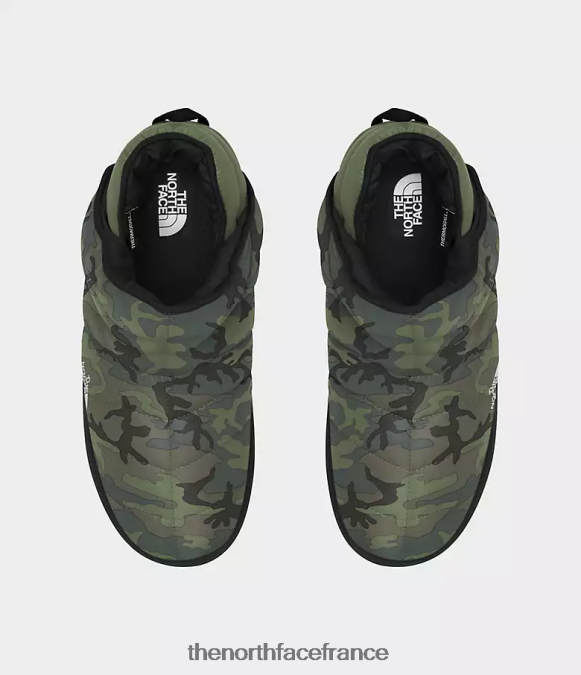 chaussure The North Face Hommes chaussons de traction thermoball imprimé camouflage thym broussaille/noir tnf ZPZRD789