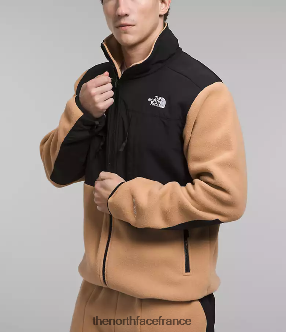 vêtements The North Face Hommes veste denali beurre d'amande/tnf noir ZPZRD194