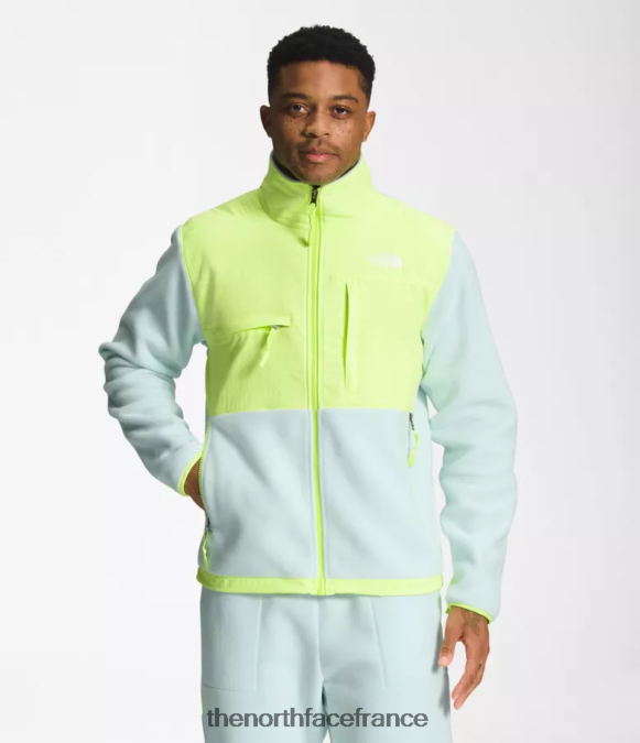vêtements The North Face Hommes veste denali lucarne bleu/led jaune ZPZRD196