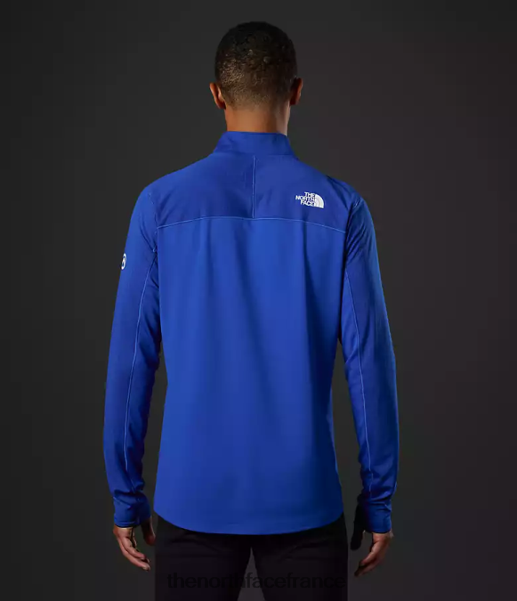 vêtements The North Face Hommes crevasse série summit -zip bleu tnf ZPZRD780