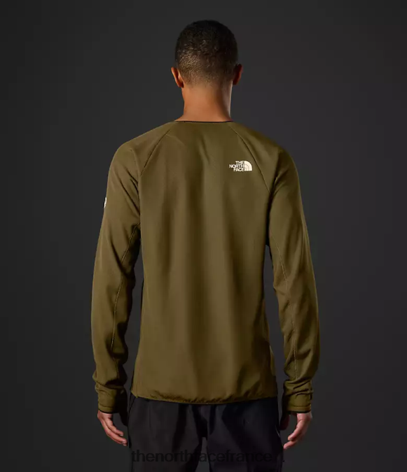 vêtements The North Face Hommes équipage Futureflece de la série Summit olive militaire ZPZRD123