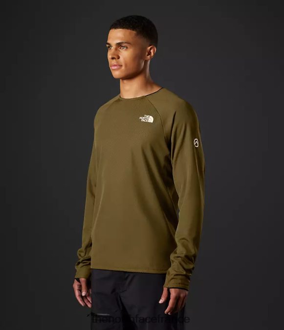 vêtements The North Face Hommes équipage Futureflece de la série Summit olive militaire ZPZRD123