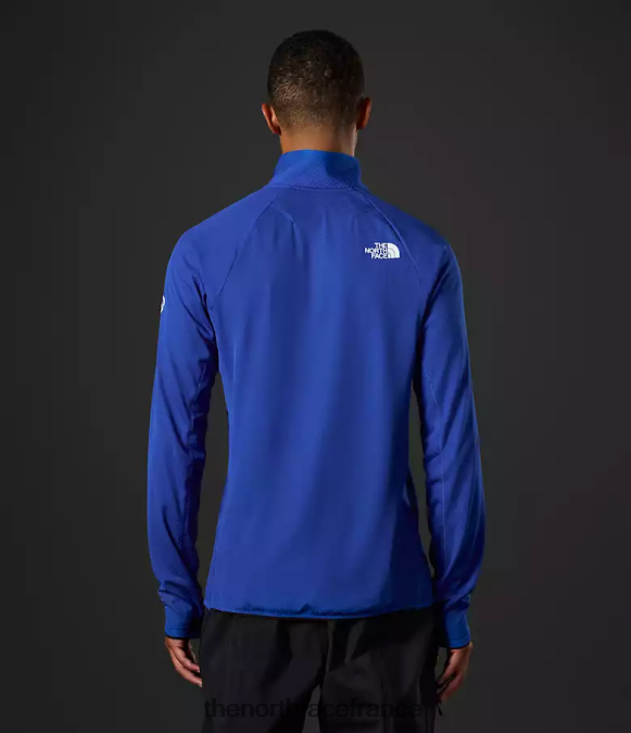 vêtements The North Face Hommes summit series futurefleece lt-zip bleu tnf ZPZRD352