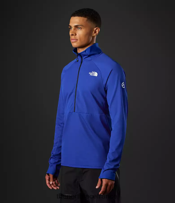 vêtements The North Face Hommes summit series futurefleece lt-zip bleu tnf ZPZRD352