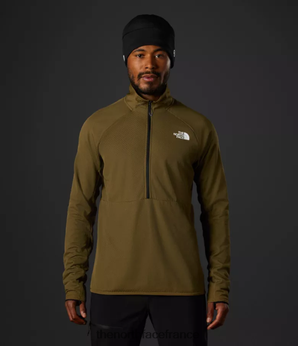 vêtements The North Face Hommes summit series futurefleece lt-zip olive militaire ZPZRD351
