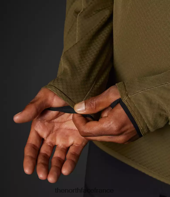 vêtements The North Face Hommes summit series futurefleece lt-zip olive militaire ZPZRD351