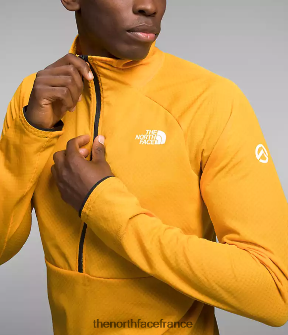 vêtements The North Face Hommes summit series futurefleece lt-zip or du sommet ZPZRD354