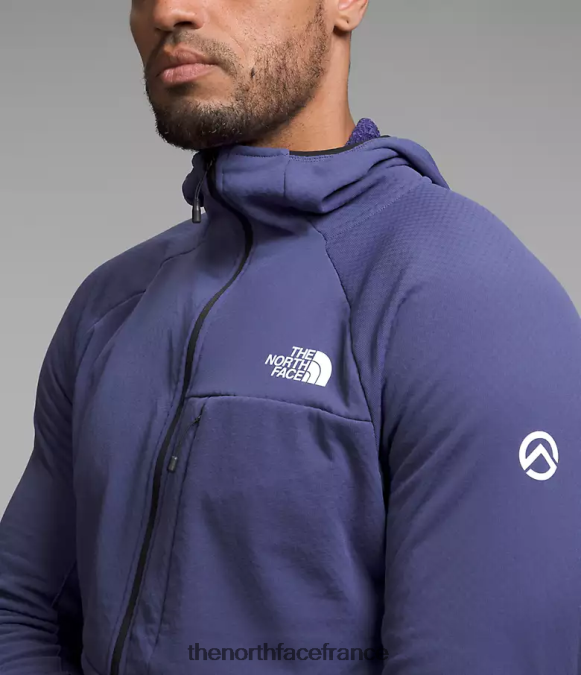 vêtements The North Face Hommes sweat à capuche entièrement zippé Summit Series Futurefleece bleu grotte ZPZRD405
