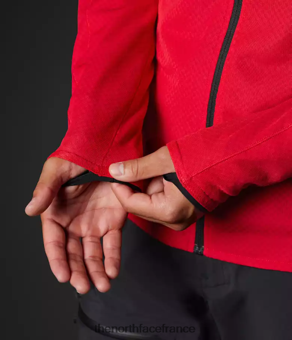 vêtements The North Face Hommes sweat à capuche entièrement zippé Summit Series Futurefleece tnf rouge ZPZRD406