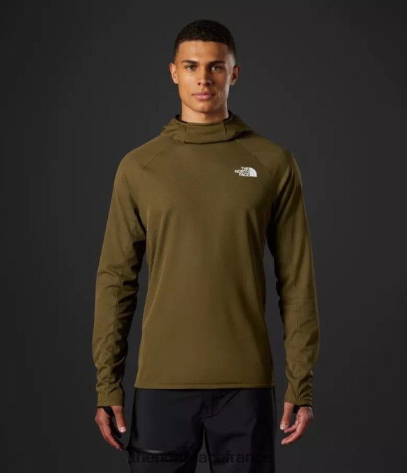 vêtements The North Face Hommes sweat à capuche futurefleece lt de la série summit olive militaire ZPZRD348