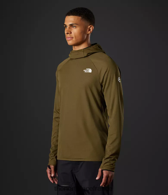 vêtements The North Face Hommes sweat à capuche futurefleece lt de la série summit olive militaire ZPZRD348