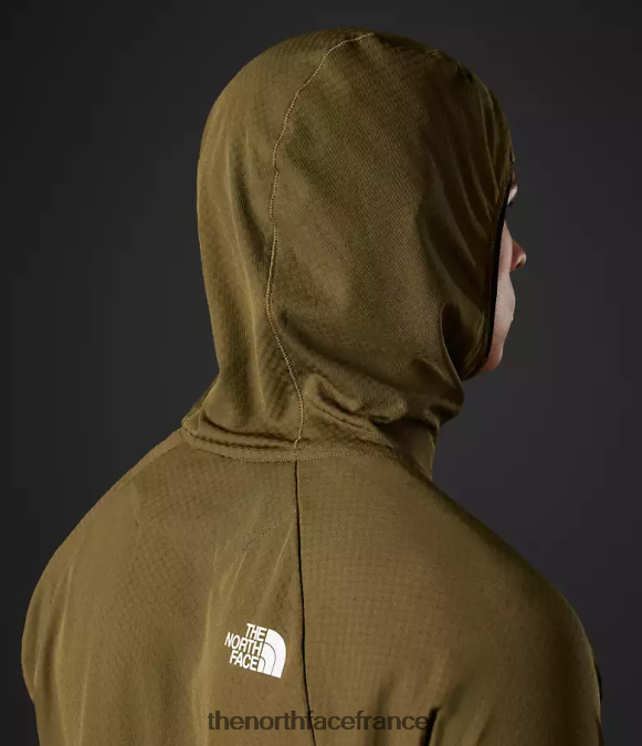 vêtements The North Face Hommes sweat à capuche futurefleece lt de la série summit olive militaire ZPZRD348