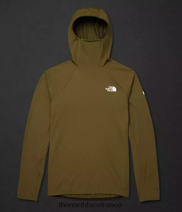 vêtements The North Face Hommes sweat à capuche futurefleece lt de la série summit olive militaire ZPZRD348
