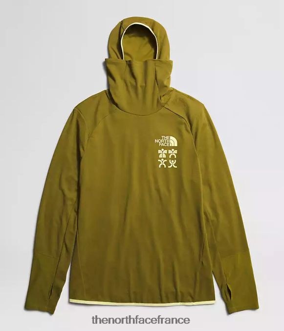 vêtements The North Face Hommes sweat à capuche trailwear cerro alto mousse de soufre ZPZRD550