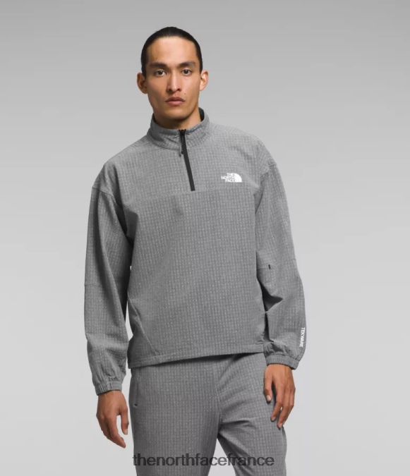 vêtements The North Face Hommes grille tekware -zip tnf gris moyen chiné ZPZRD416