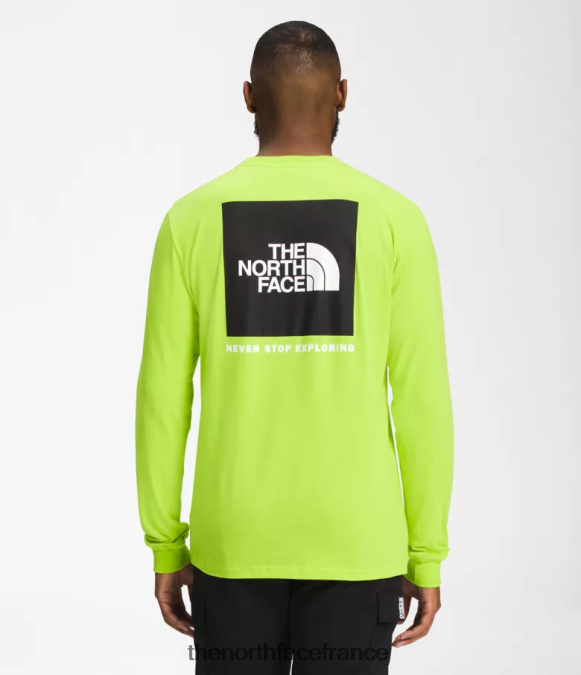 vêtements The North Face Hommes t-shirt box nse à manches longues led jaune/tnf noir ZPZRD1213