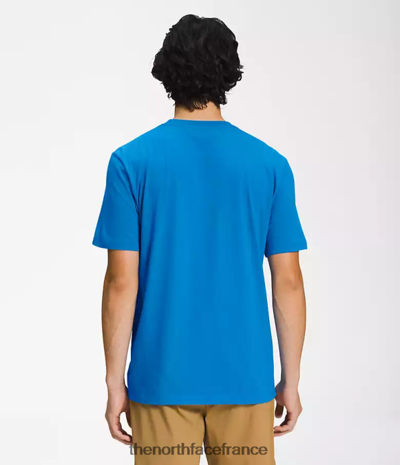 vêtements The North Face Hommes t-shirt demi-dôme à manches courtes bleu super sonique ZPZRD1302