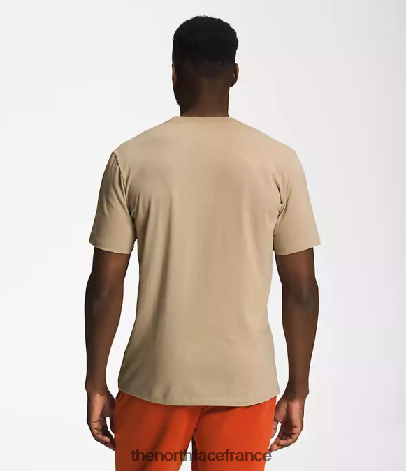 vêtements The North Face Hommes t-shirt demi-dôme à manches courtes kaki pierre/tnf blanc ZPZRD1306
