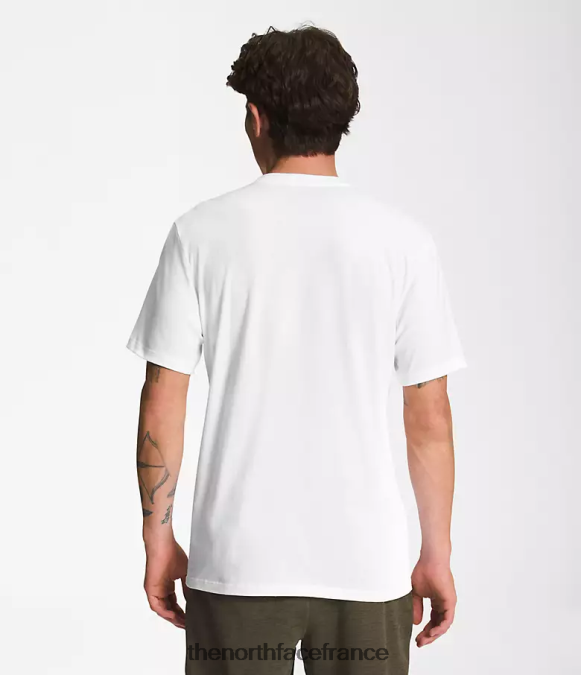 vêtements The North Face Hommes t-shirt demi-dôme à manches courtes tnf blanc/tnf noir ZPZRD1304