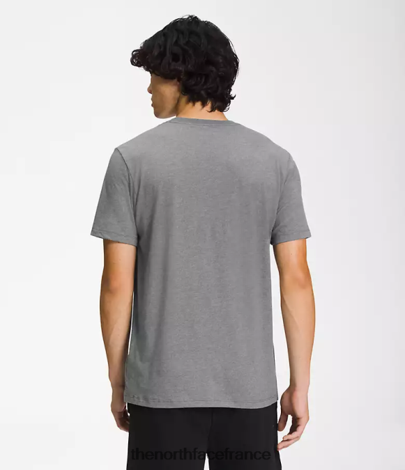 vêtements The North Face Hommes t-shirt demi-dôme à manches courtes tnf gris moyen chiné/tnf blanc ZPZRD1300