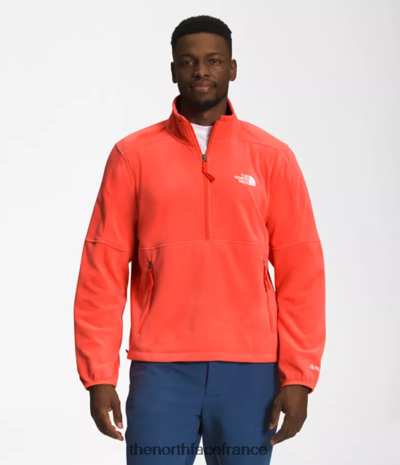 vêtements The North Face Hommes tnf polartec 100 -zip rétro orange ZPZRD303