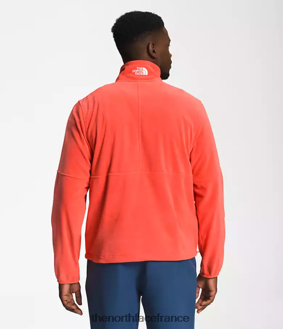 vêtements The North Face Hommes tnf polartec 100 -zip rétro orange ZPZRD303